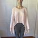 Free People Tops | Free People Asymmetrical Long Sleeve Top Sz Sm | Color: Pink | Size: S