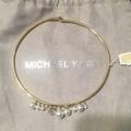 Michael Kors Jewelry | Firmmichael Kors Pearl & Crystal Choker | Color: Gold | Size: Os