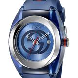 Gucci Accessories | Gucci Sync Xxl Blue Rubber Unisex Watch Ya137104 | Color: Blue | Size: Os