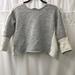 J. Crew Tops | Jcrew Cropped Color Block Sweatshirt | Color: Gray/White | Size: S