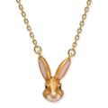 Kate Spade Jewelry | Kate Spade Gold-Tone Enamel Bunny Pendant Necklace | Color: Brown/Gold | Size: Os