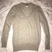 J. Crew Sweaters | Jcrew Merino Wool V Neck Sweater. Grey. Size M. | Color: Gray | Size: M