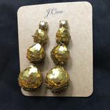 J. Crew Jewelry | J. Crew Gold Colored Statement Earrings-Nwt! | Color: Gold | Size: Os