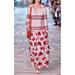 Tory Burch Skirts | Like New Tory Burch Barrington Floral Maxi Skirt 2 | Color: Black/Red/White | Size: 2