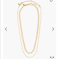 Madewell Jewelry | Madewell Resin Beaded Necklace Set | Color: Cream/Gold | Size: 18”