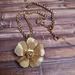 Jessica Simpson Jewelry | Jessica Simpson Gold Flower Necklace | Color: Gold | Size: Os