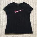 Nike Shirts & Tops | Girls Large Nike Cotton Tee | Color: Black/Pink | Size: Lg