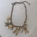 J. Crew Jewelry | J Crew Stars And Moon Statement Necklace | Color: Brown/Gold | Size: Os