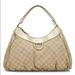 Gucci Bags | Gucci | Gg Canvas D Ring Leather Gold Abbey Shoulder Bag | Color: Gold/Tan | Size: 15.25 X 10.5 X 6 In
