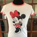 Disney Tops | Disney Minnie Mouse T Shirt | Color: Pink/White | Size: S