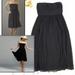 J. Crew Dresses | J.Crew Black Silk Chiffon Emily Strapless | Color: Black | Size: 6