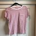 Madewell Tops | Madewell Striped Short Sleeve T Shirt | Color: Red/White | Size: L