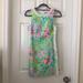 Lilly Pulitzer Dresses | Lilly Pulitzer Mila Lace Shift Dress. | Color: Green/Pink | Size: 0