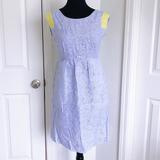 J. Crew Dresses | J. Crew Retail Blue Striped Dress | Color: Blue/Yellow | Size: 0