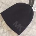 Michael Kors Accessories | Michael Kors Mk Logo Black Knit Beanie/New | Color: Black | Size: Os