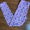 Lularoe Pants & Jumpsuits | Euc Lularoe Os Leggings. | Color: Pink/Purple | Size: One Size