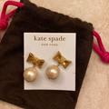 Kate Spade Jewelry | Kate Spade Pearl Drop Earrings W/ Dust Bag - New! | Color: Gold/White | Size: Os