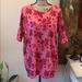 Lularoe Tops | Lularoe Irma Tunic Top | Color: Green/Pink/Purple | Size: S