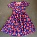 Lularoe Dresses | Lularoe Floral Amelia Dress | Color: Purple | Size: M