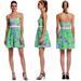 Lilly Pulitzer Dresses | Lilly Pulitzer Green Pink White Floral Dress Sz 2 | Color: Green/Pink | Size: 2