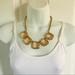 J. Crew Jewelry | J.Crew Gold-Tone And Stone Statement Necklace | Color: Gold/Pink | Size: Os
