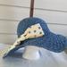 Jessica Simpson Accessories | Jessica Simpson Beach Hat | Color: Blue/Tan | Size: Os