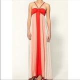 Anthropologie Dresses | Ella Moss Maxi Dress | Color: Gray/Orange | Size: Xs