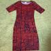 Lularoe Dresses | Lularoe-Julia Size Small For Sale! | Color: Blue/Red | Size: S