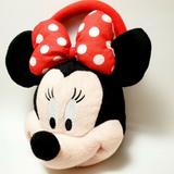 Disney Accessories | Disney Minnie Mouse 3d Style Plush Zipper Purse | Color: Black/Red | Size: Osbb