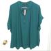 J. Crew Tops | Jcrew Top. New With Tags. | Color: Green | Size: L