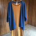 Lularoe Dresses | Lularoe Outfit | Color: Blue/Gold | Size: Xl