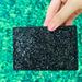 Kate Spade Accessories | Kate Spade Greta Court Graham Black Glitter Card | Color: Black | Size: 4.25″ L X 3″ H