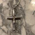 Gucci Accessories | Gucci Men’s Cross And Chain. | Color: Silver | Size: 18 Inch