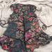 Free People Tops | Free People Floral Top Size Xs | Color: Black/Pink | Size: Xs