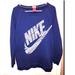 Nike Tops | Ladies Oversized Nike Sweatshirt | Color: Blue/Silver | Size: M