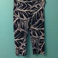 Urban Outfitters Pants & Jumpsuits | Navy Blue Leaf Print Leggings Workout Active Retro | Color: Blue/White | Size: L