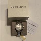 Michael Kors Accessories | Michael Kors Kacie Silver Dial Stainless Watch | Color: Silver | Size: Os
