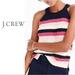 J. Crew Tops | J. Crew Striped Sweater Tank Halter Loose Knit | Color: Blue/Pink | Size: Xs