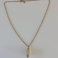J. Crew Jewelry | J.Crew Pendant Necklace Tan With Crystal Accents | Color: Cream | Size: Os