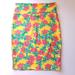 Lularoe Skirts | Lularoe Yellow Floral Cassie Skirt M | Color: Pink/Yellow | Size: M