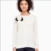 Kate Spade Sweaters | Kate Spade Sweater With Rosette Pin Nwot | Color: Cream/White | Size: M