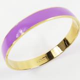 J. Crew Jewelry | J.Crew Gold Bangle Enamel | Color: Gold/Purple | Size: Os