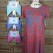 Lularoe Dresses | Lularoe Xxs Carly Dress | Color: Blue/Red | Size: Xxs