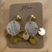 J. Crew Jewelry | J Crew Disc Earrings New | Color: Gold/Pink | Size: 2 1/2” Long