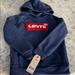 Levi's Shirts & Tops | Nwt Levi Hooded Sweatshirt Size 6 | Color: Blue/Red | Size: 6b