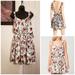 Free People Dresses | Free People Floral Low Back Sundress | Color: Green/White | Size: L