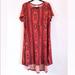 Lularoe Dresses | Lularoe Carly Red Dress | Color: Red | Size: L