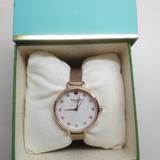 Kate Spade Accessories | Kate Spade New Gold Watch | Color: Gold/White | Size: 1-1/2" Face; 3/8" Band