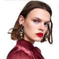 Zara Jewelry | Fashion Jewelry Earrings | Color: Black/Gold | Size: Os