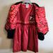 Disney Dresses | Gorgeous Disney Christmas Dress With Fur Coat! | Color: Black/Red | Size: 5/6